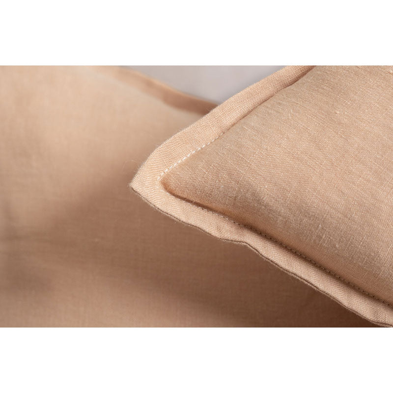 Pure Washed Linen Pillow Case, Honey