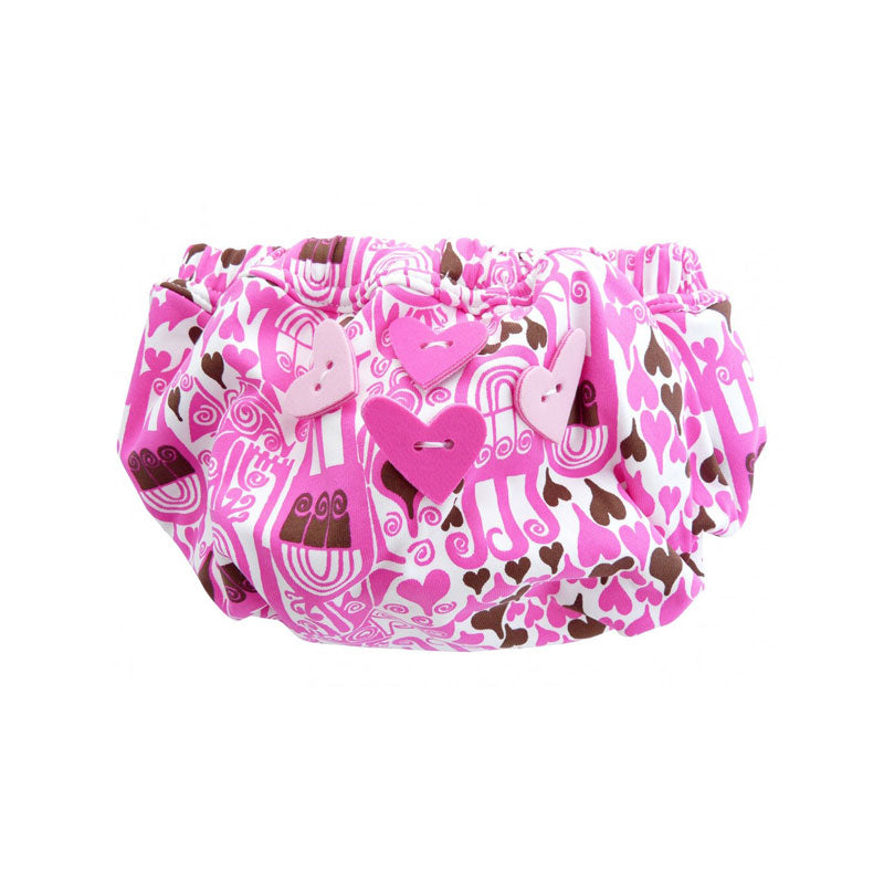 Love Print Reusable Swim Nappy, Pink - Zouf.biz
