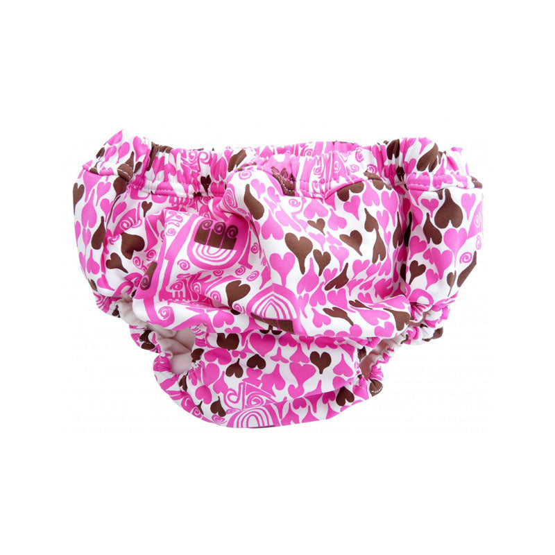 Love Print Reusable Swim Nappy, Pink - Zouf.biz
