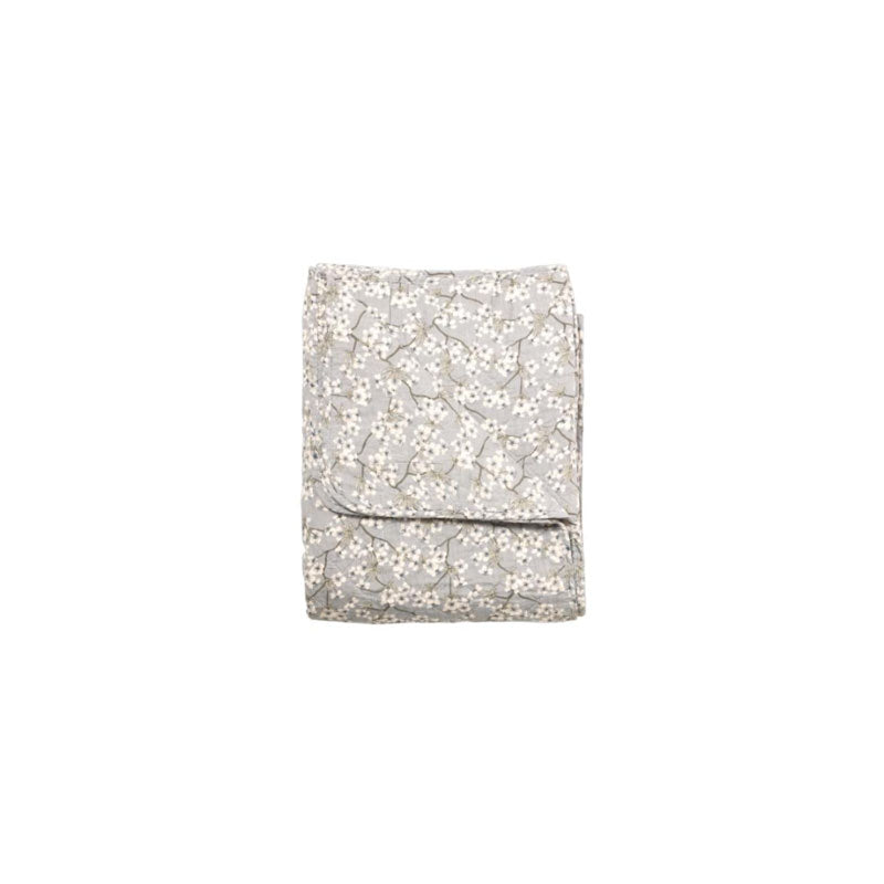 Reversible Boheme Floral Quilt, Grey