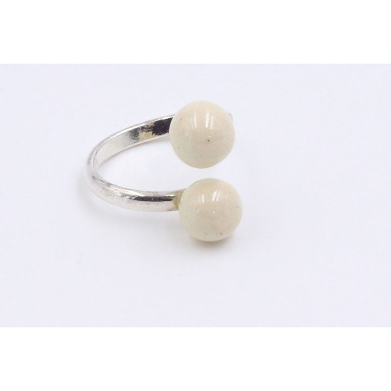 Duo Ring, Ivory