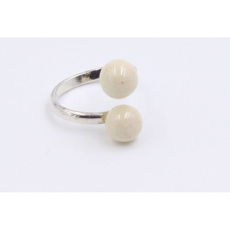 Duo Ring, Ivory