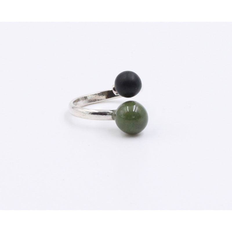 Duo Ring, Khaki & Black