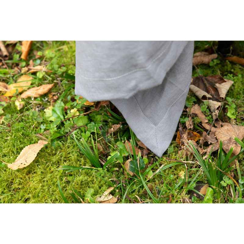 Pure Washed Linen Tablecloth, Ash Grey