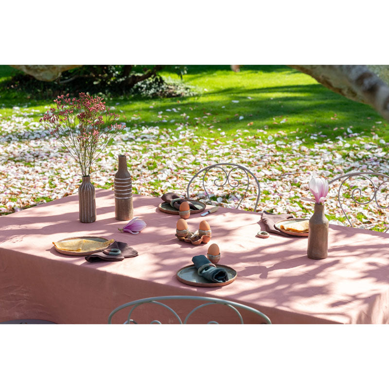 Pure Washed Linen Tablecloth, Terracotta