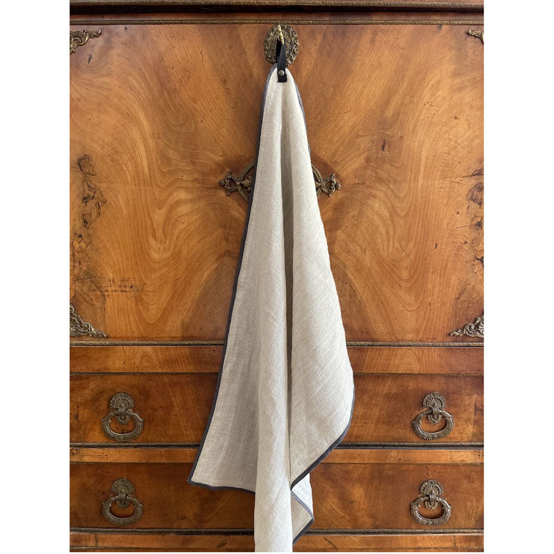 Pure Washed Linen Tea Towel, Natural