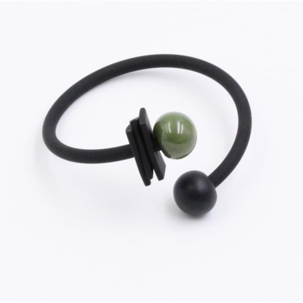 Tribal Ceramic Bracelet, Khaki & Black - Zouf.biz