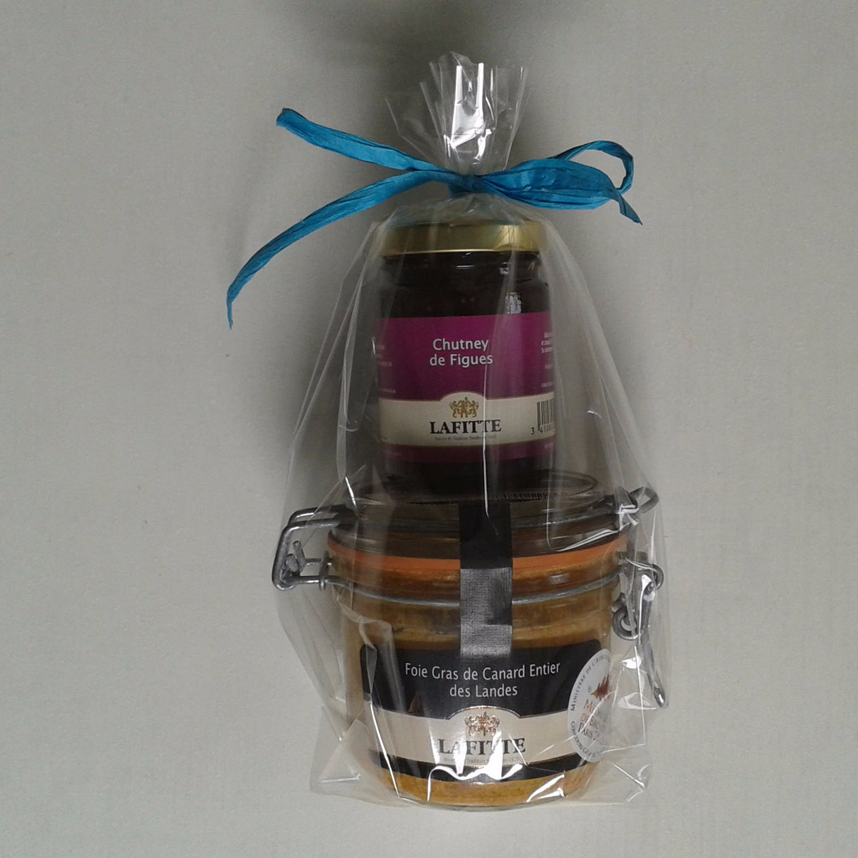 Gift Pack Whole Duck Foie Gras 180g + Fig Chutney - Silver Medal - Zouf.biz
