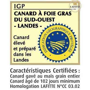 Whole Duck Foie Gras - 200g Tin - Silver Medal