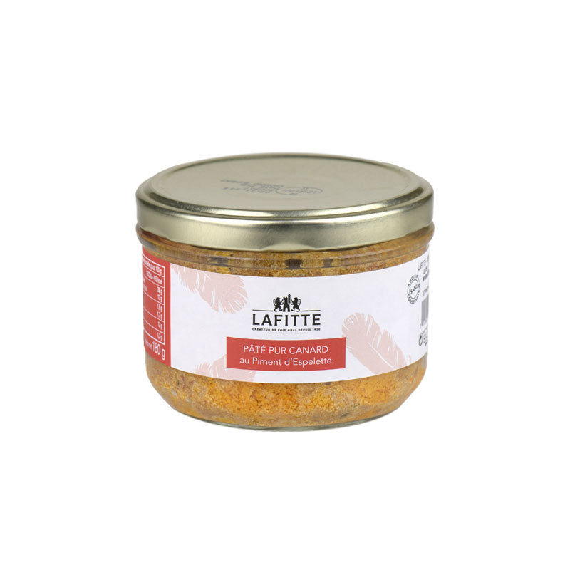 Pure Duck Pate with Espelette Pepper - 180g - Zouf.biz