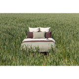 Pure Washed Linen Quilt, Two-Tone Lichen Green