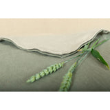 Pure Washed Linen Quilt, Two-Tone Lichen Green