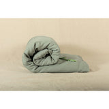 Pure Washed Linen Quilt, Two-Tone Lichen Green