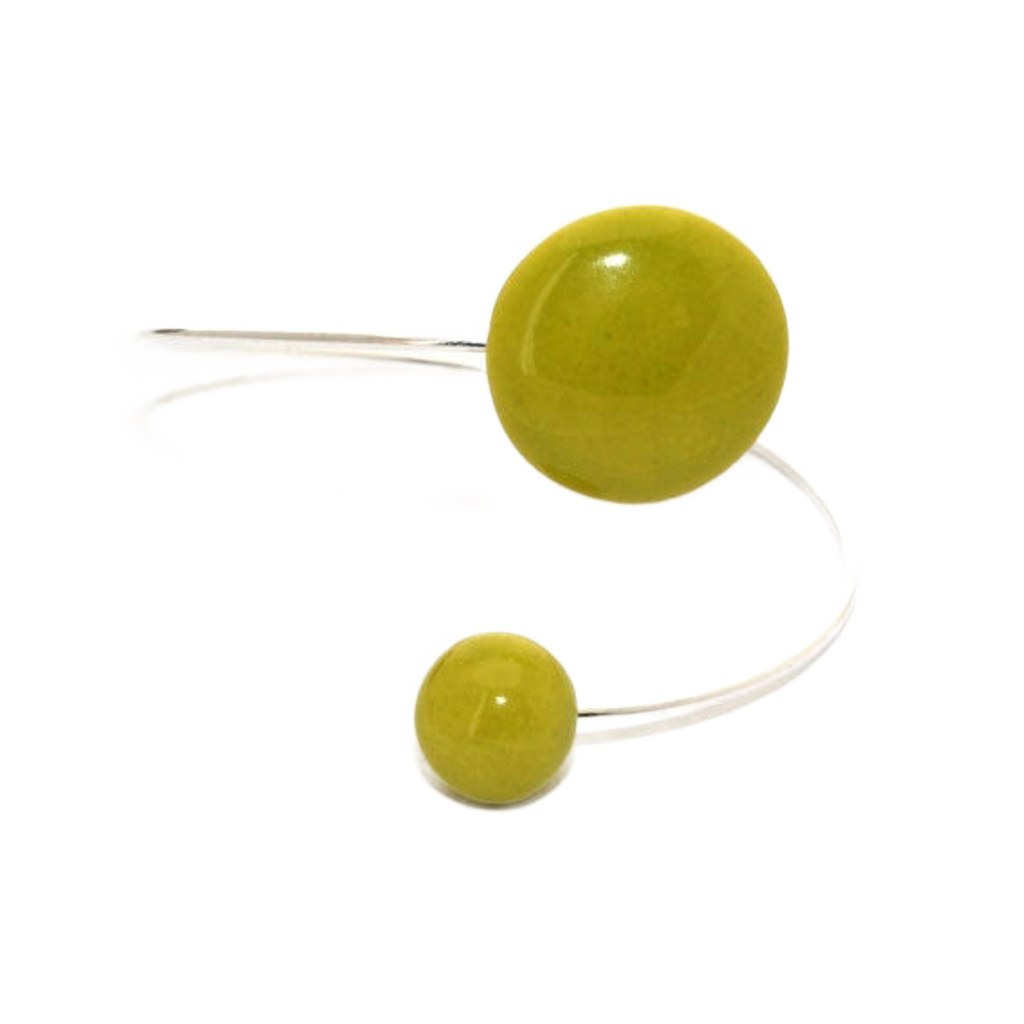 Moon Ceramic Bracelet, Anise