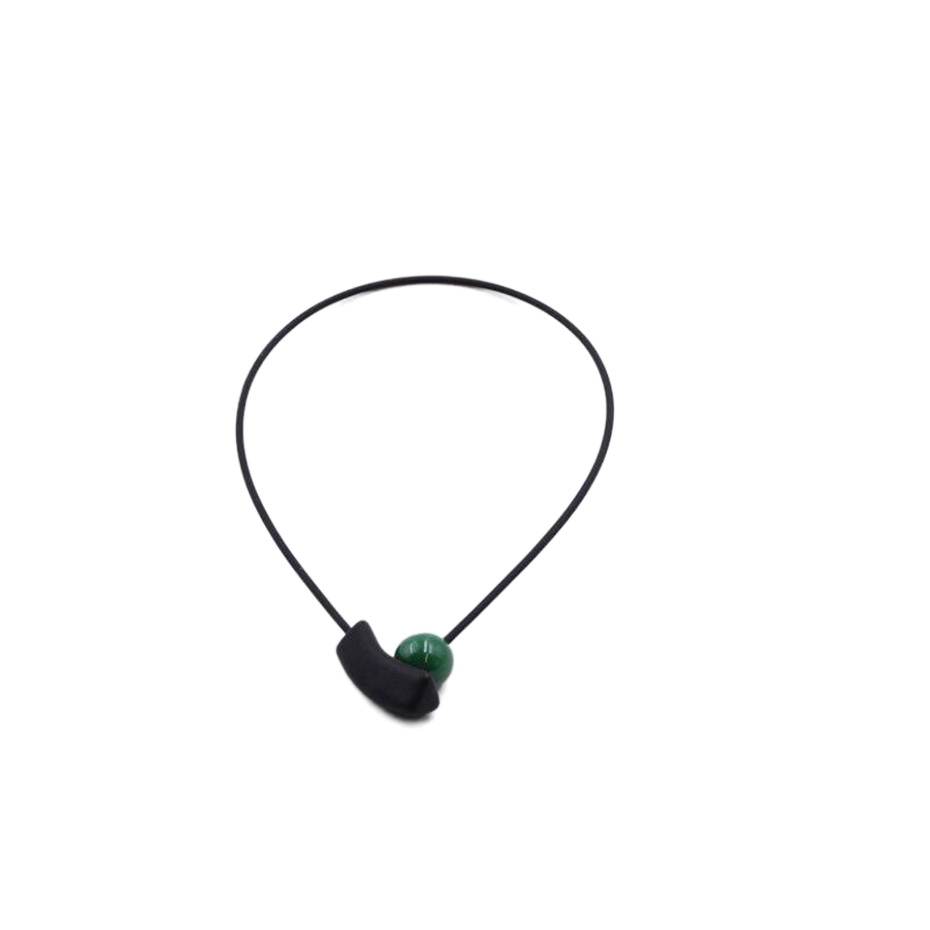 Atome PVC Necklace, Green
