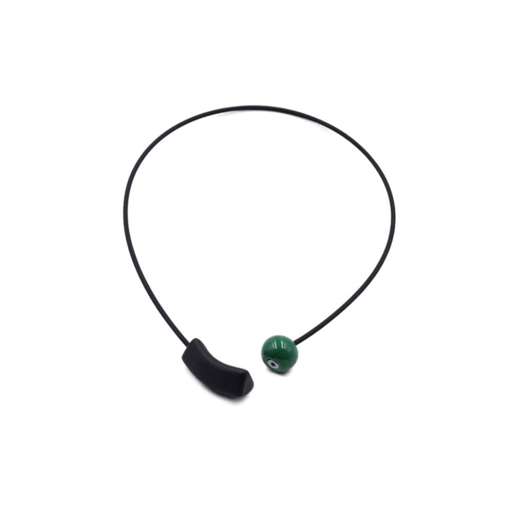 Atome PVC Necklace, Green