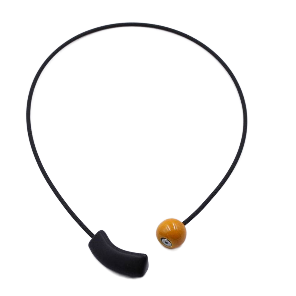 Atome PVC Necklace, Orange