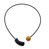 Atome PVC Necklace, Orange