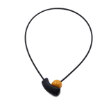 Atome PVC Necklace, Orange