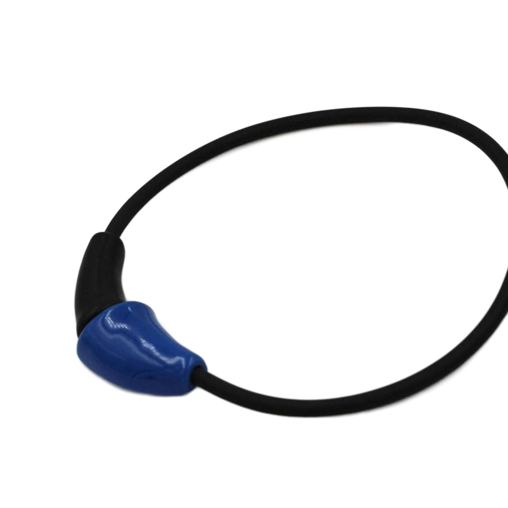 Masai Ceramic PVC Necklace, Azure