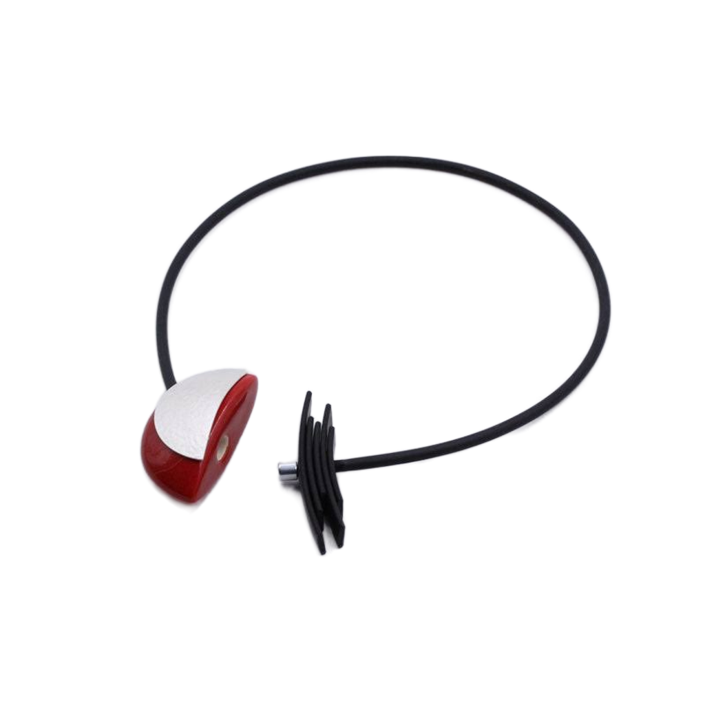 Big Bang PVC Necklace, Cherry