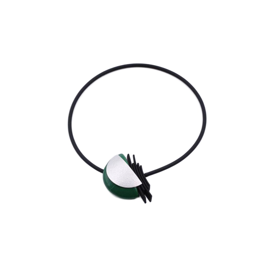 Big Bang PVC Necklace, Green