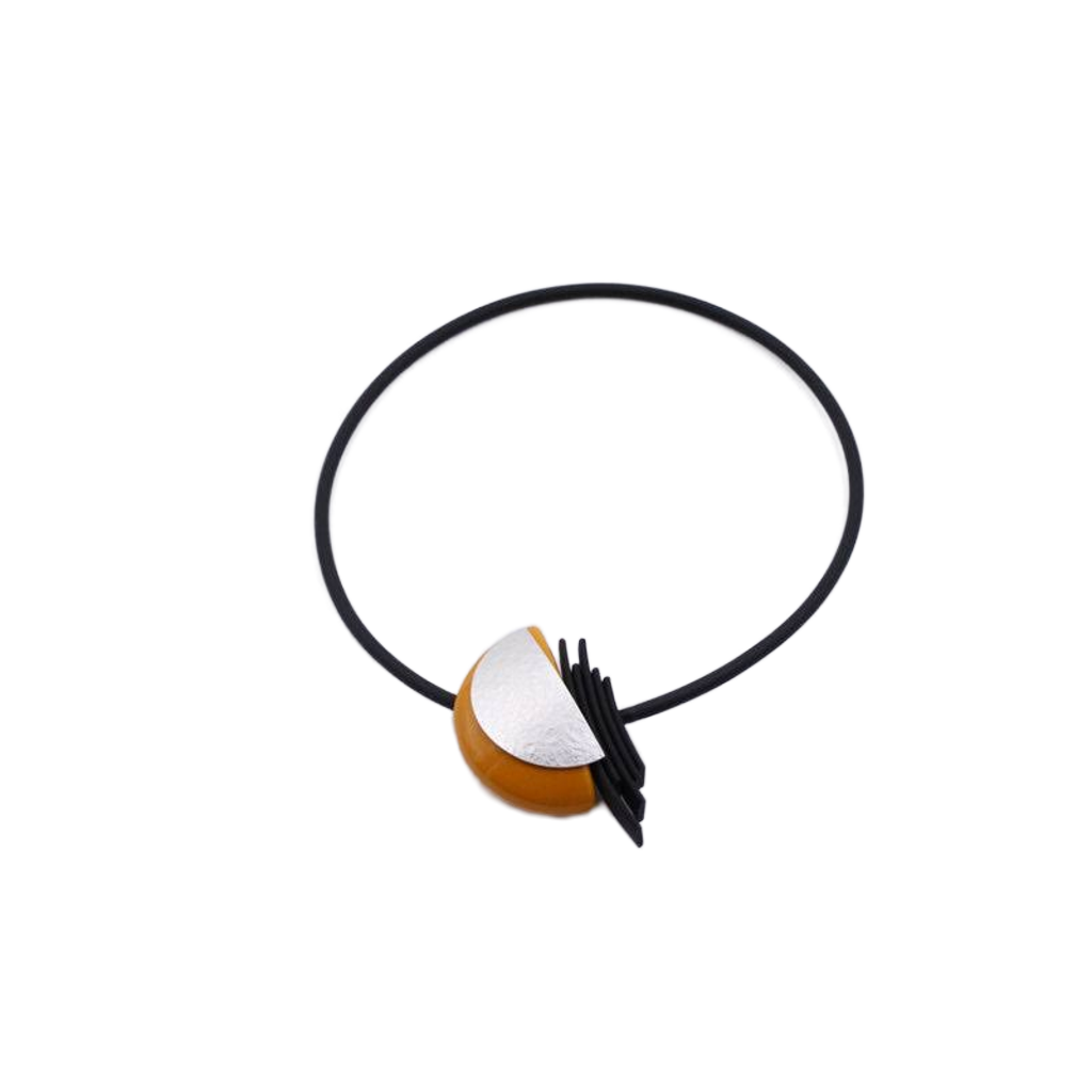 Big Bang PVC Necklace, Orange