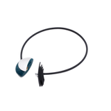 Big Bang PVC Necklace, Turquoise