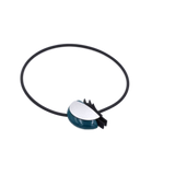 Big Bang PVC Necklace, Turquoise
