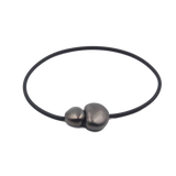 Big Galet PVC Necklace, Cast Iron