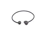 Big Galet PVC Necklace, Cast Iron