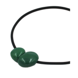 Big Galet PVC Necklace, Green