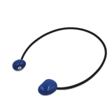 Big Galet PVC Necklace, Midnight Blue