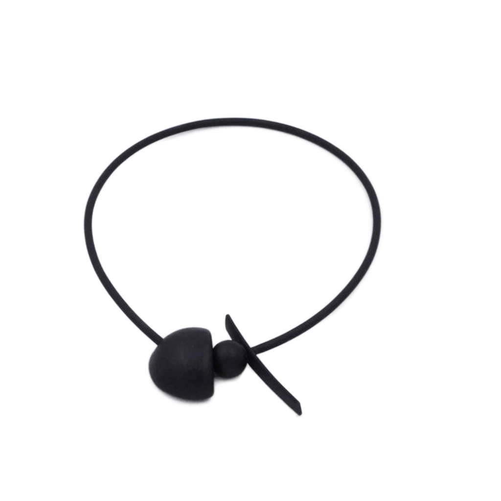 Shogun PVC Necklace, Black