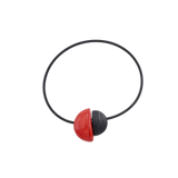 Inca Yucatan PVC Necklace, Cherry
