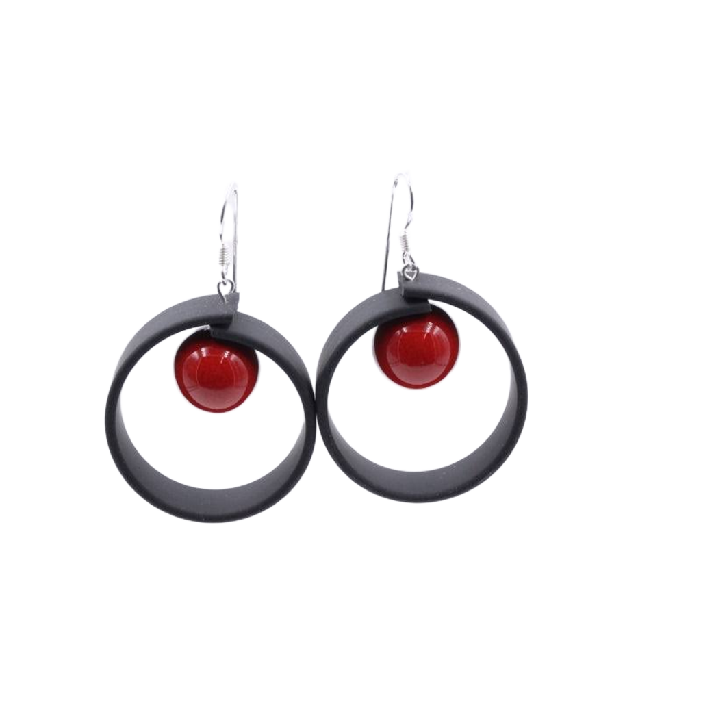 Tempo Drop Earrings, Cherry