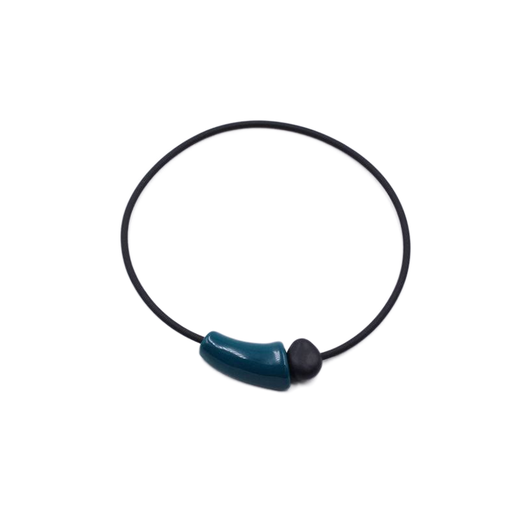 Comete PVC Necklace, Azure