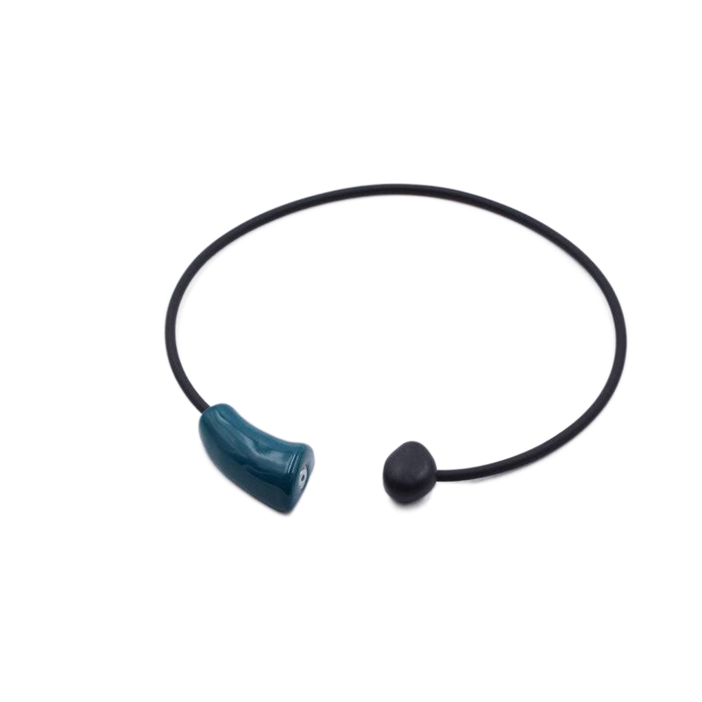 Comete PVC Necklace, Azure