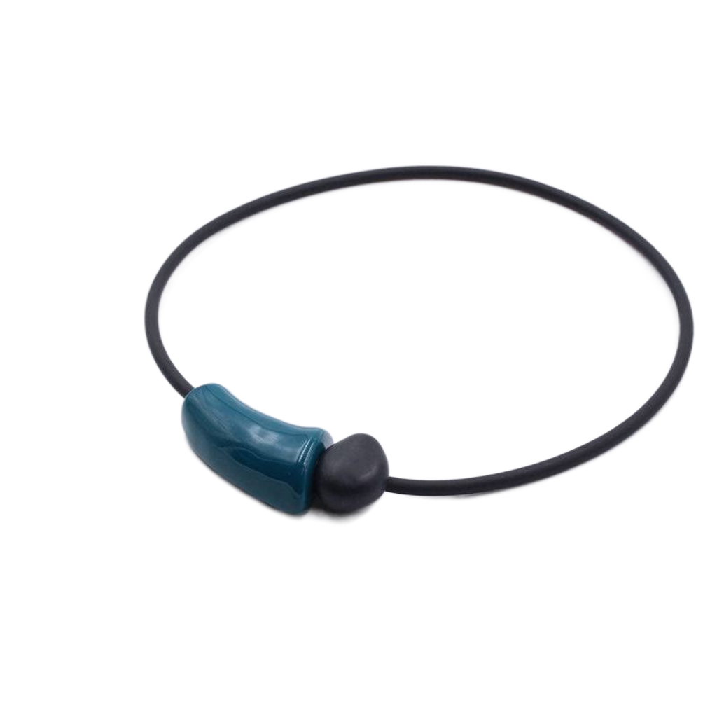 Comete PVC Necklace, Azure