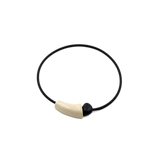 Comete PVC Necklace, Ivory