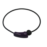 Comete PVC Necklace, Midnight Blue