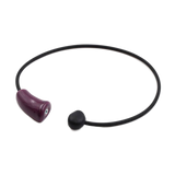 Comete PVC Necklace, Plum