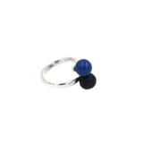 Duo Ring, Azure & Black