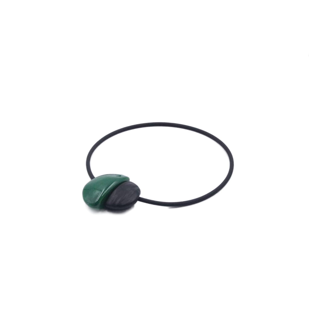 Inca Yucatan PVC Necklace, Green
