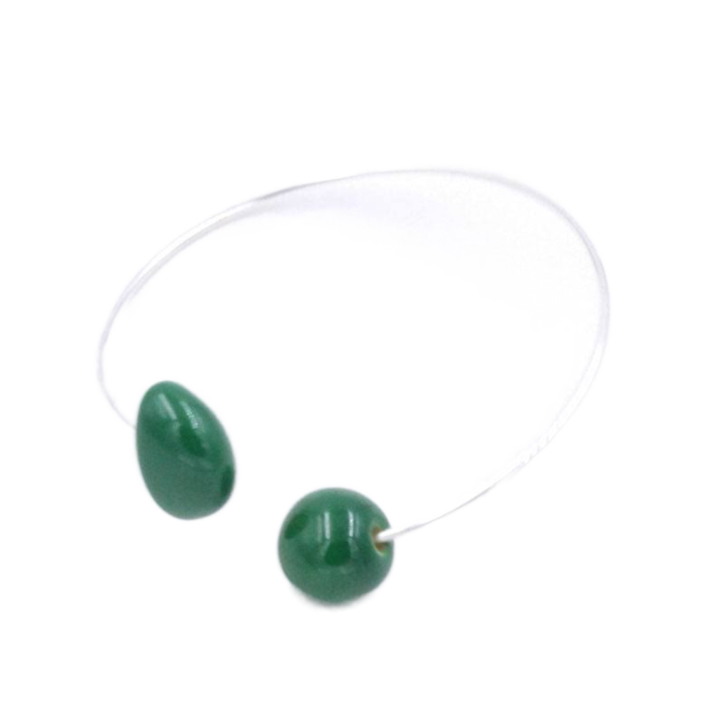 Inca Ceramic Bracelet, Green