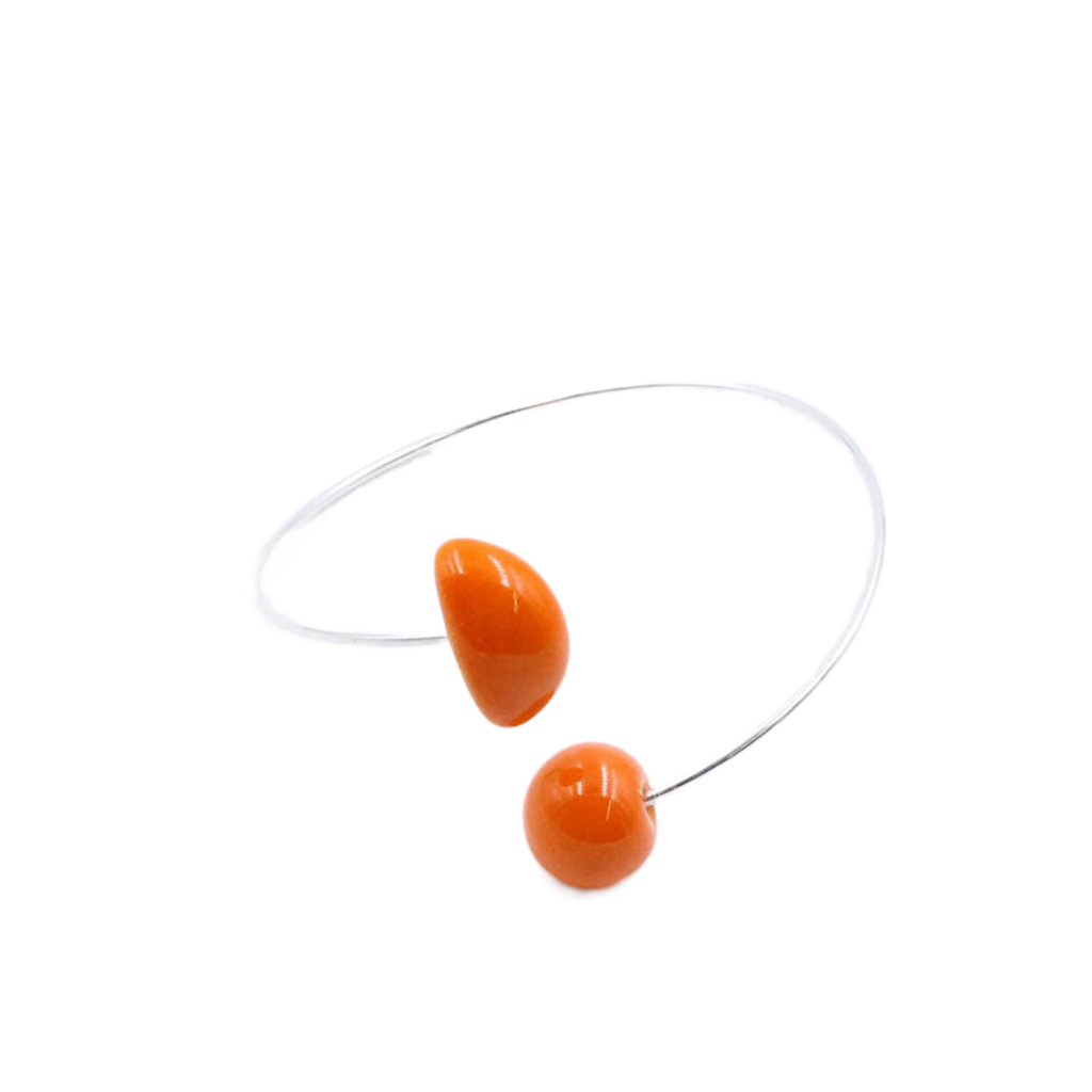 Inca Ceramic Bracelet, Orange