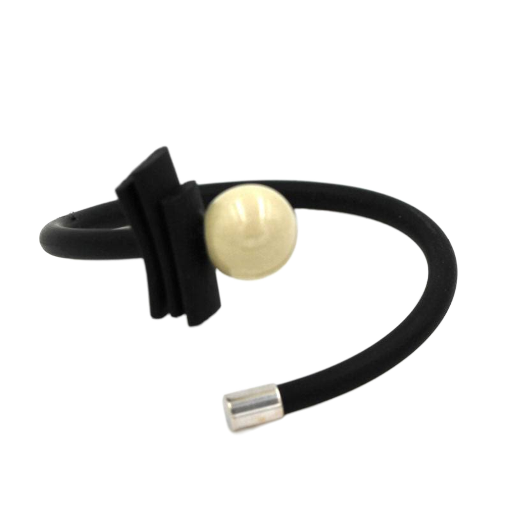Tribal Ceramic Bracelet, Ivory