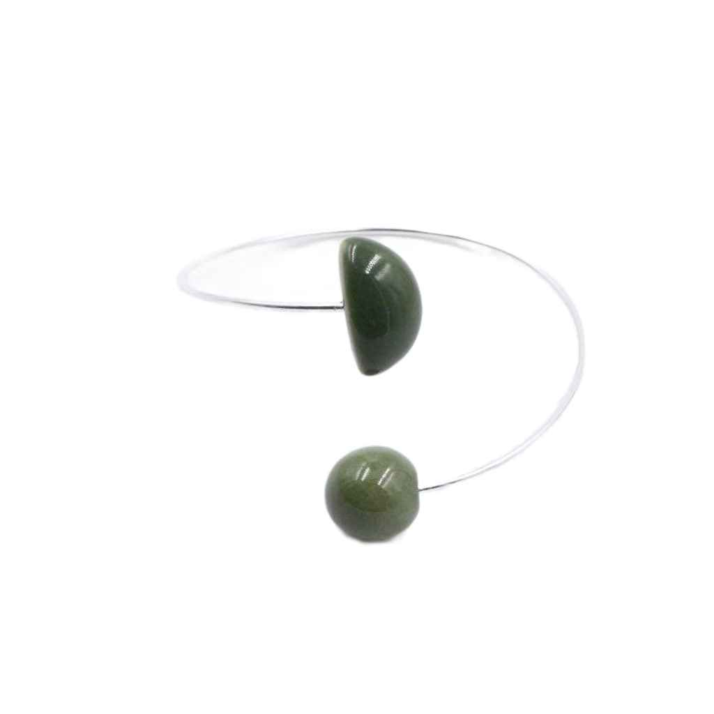 Inca Ceramic Bracelet, Khaki