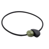 Leo Ceramic PVC Necklace, Khaki