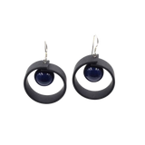 Tempo Drop Earrings, Midnight Blue